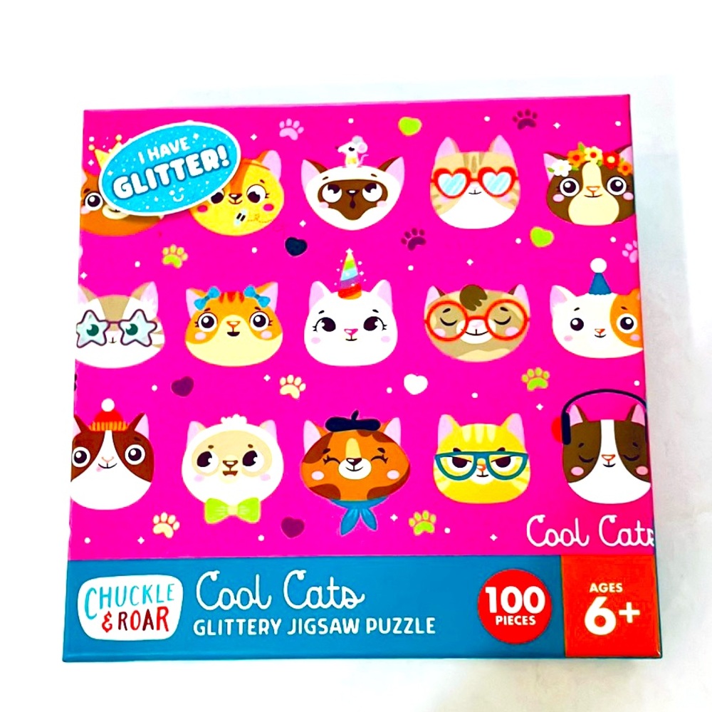 Cool Cats Glittery Jigsaw Puzzle